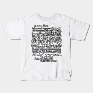 Je suis libre (contour) Kids T-Shirt